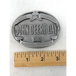 John Deere Day Farming Agriculture 2002 Vintage Belt Buckle